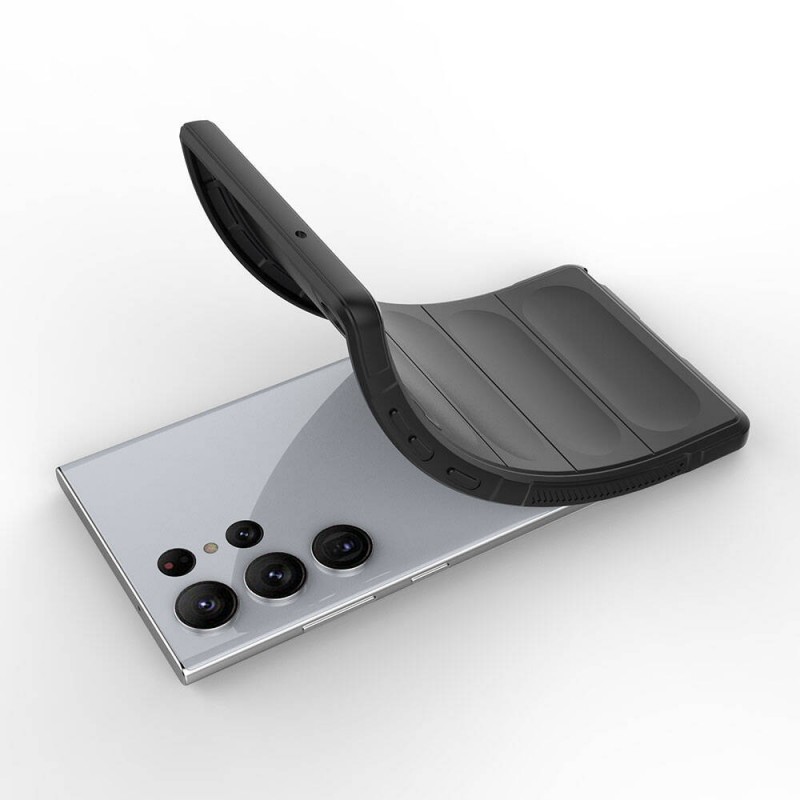 Bal-z Galaxy S23 Ultra Kılıf Esnek TPU Oyuklu Arka Yüzey Tasarımlı  Etnik Silikon Kapak