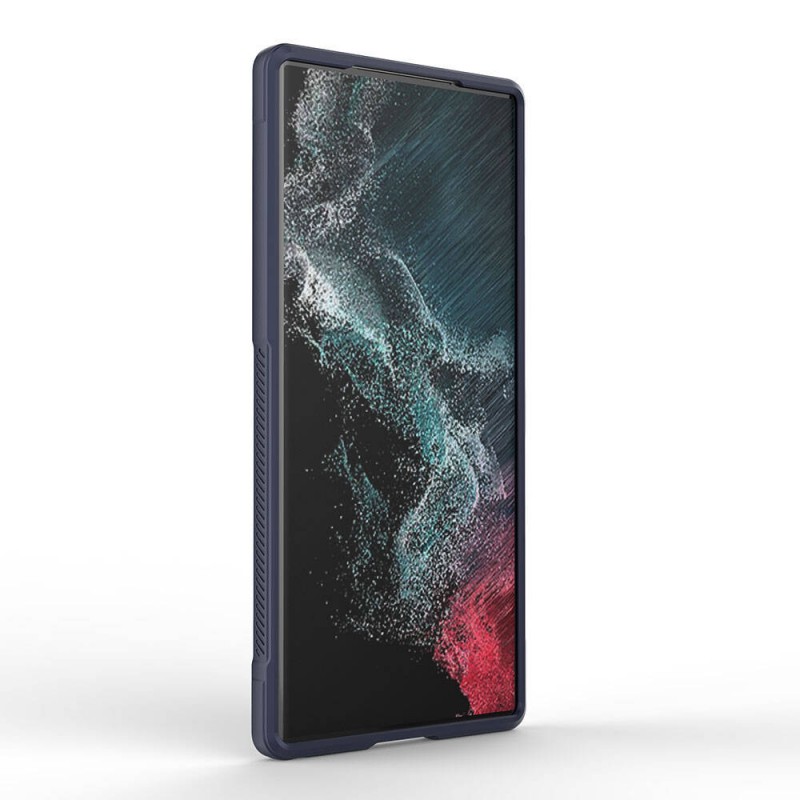 Bal-z Galaxy S23 Ultra Kılıf Esnek TPU Oyuklu Arka Yüzey Tasarımlı  Etnik Silikon Kapak