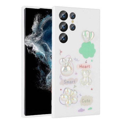 Bal-z Galaxy S23 Ultra Kılıf Kabartma Figürlü Parlak  Toys Silikon Kapak