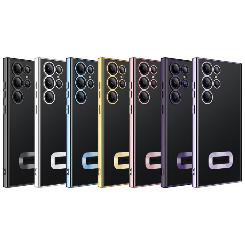 Bal-z Galaxy S23 Ultra Kılıf Kamera Korumalı Logo Gösteren  Omega Kapak