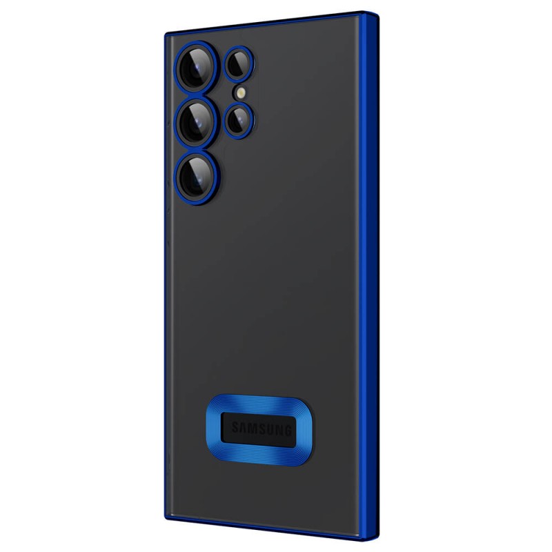 Bal-z Galaxy S23 Ultra Kılıf Kamera Korumalı Logo Gösteren  Omega Kapak