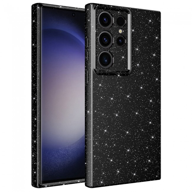 Galaxy S23 Ultra Kılıf Kamera Korumalı Simli Lüks Zore Koton Kapak Galaxy S23 Ultra Kılıf Kamera Korumalı Simli Lüks Zore Koton Kapak