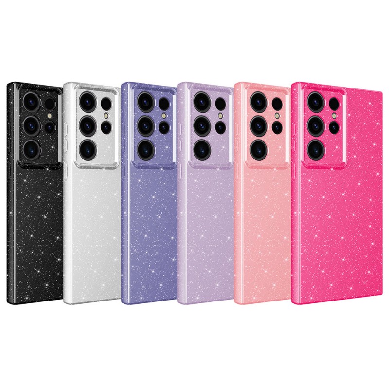 Bal-z Galaxy S23 Ultra Kılıf Kamera Korumalı Simli Lüks  Koton Kapak