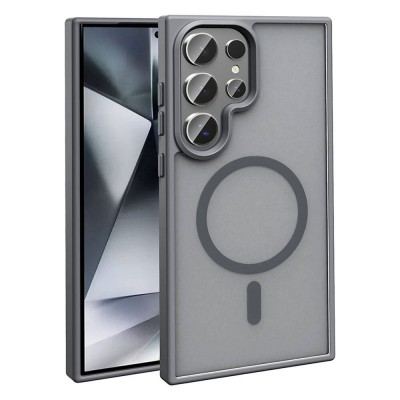 Bal-z Galaxy S23 Ultra Kılıf M-safe Şarj Özellikli Mat Arka Yüzey  Sio Kapak