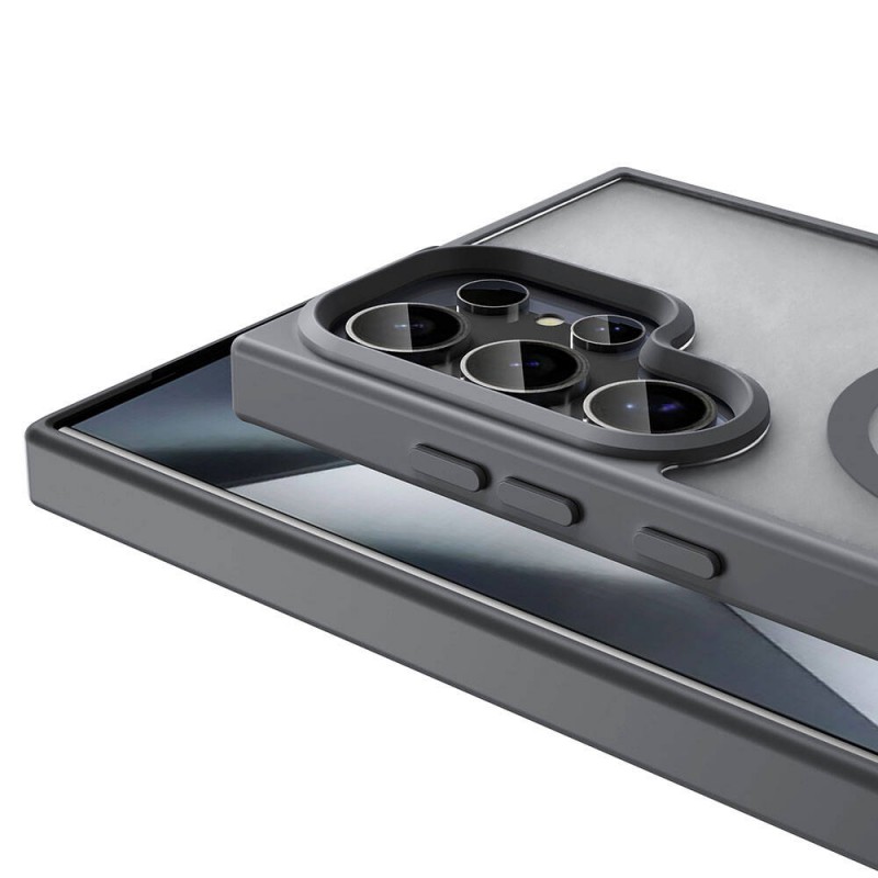 Bal-z Galaxy S23 Ultra Kılıf M-safe Şarj Özellikli Mat Arka Yüzey  Sio Kapak