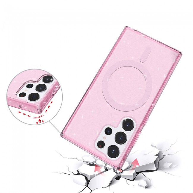 Galaxy S23 Ultra Kılıf Magsafe Şarj Özellikli Parlayan Simli Saydam Renkli Zore Allstar Kapak Galaxy S23 Ultra Kılıf Magsafe Şarj Özellikli Parlayan Simli Saydam Renkli Zore Allstar Kapak