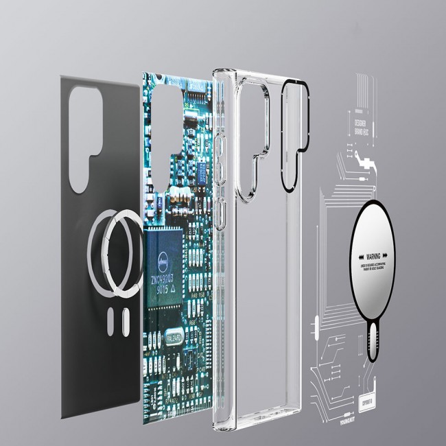Galaxy S23 Ultra Kılıf Magsafe Şarj Özellikli YoungKit Technology Serisi Kapak Galaxy S23 Ultra Kılıf Magsafe Şarj Özellikli YoungKit Technology Serisi Kapak