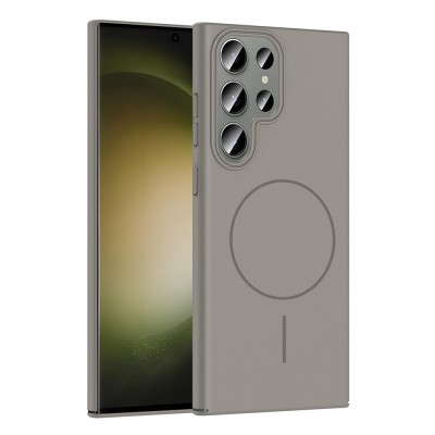 Bal-z Galaxy S23 Ultra Kılıf M-safe Şarj Özellikli Zore Ruby Sert Kapak