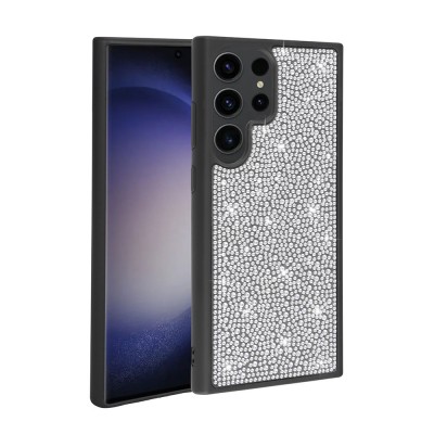 Bal-z Galaxy S23 Ultra Kılıf Parlak Taşlı Tasarım  Ston Kapak