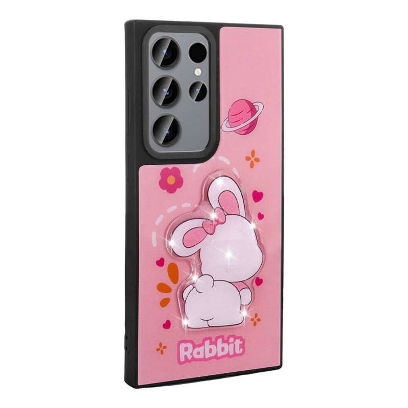 Bal-z Galaxy S23 Ultra Kılıf Parlayan Kabartmalı İkonik Figürlü  Amas Silikon Kapak