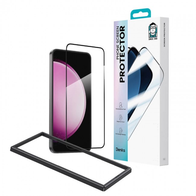 Galaxy S24 Benks Ultra Shield 0.3mm Ekran Koruyucu + Kolay Uygulama Aparatlı Galaxy S24 Benks Ultra Shield 0.3mm Ekran Koruyucu + Kolay Uygulama Aparatlı