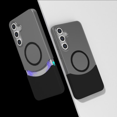 Bal-z Galaxy S24 FE Kılıf M-Safe Şarj Özellikli Mıknatıslı Zore Duble Kapak