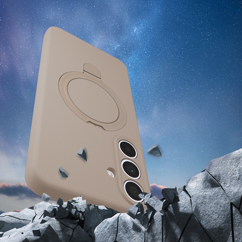 Bal-z Galaxy S24 FE Kılıf M-safe Şarj Özellikli Standlı Zore Samara Kapak