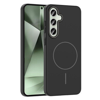 Bal-z Galaxy S24 FE Kılıf M-safe Şarj Özellikli Zore Ruby Sert Kapak