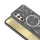 Galaxy S24 FE Kılıf Pırlanta Tasarımlı M-safe Şarj Özellikli Zore Mozaik Silikon Kapak Galaxy S24 FE Kılıf Pırlanta Tasarımlı M-safe Şarj Özellikli Zore Mozaik Silikon Kapak