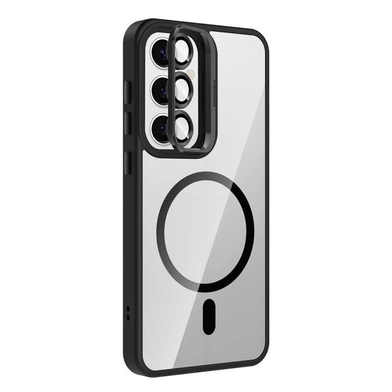 Bal-z Galaxy S24 FE Kılıf Standlı ve Kamera Lens Hediyeli M-Safe Şarj Özellikli Zore Etro Kapak