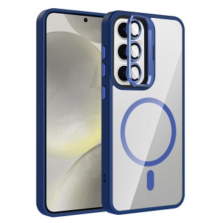 Galaxy S24 FE Kılıf Standlı ve Kamera Lens Hediyeli M-Safe Şarj Özellikli Zore Etro Kapak Galaxy S24 FE Kılıf Standlı ve Kamera Lens Hediyeli M-Safe Şarj Özellikli Zore Etro Kapak