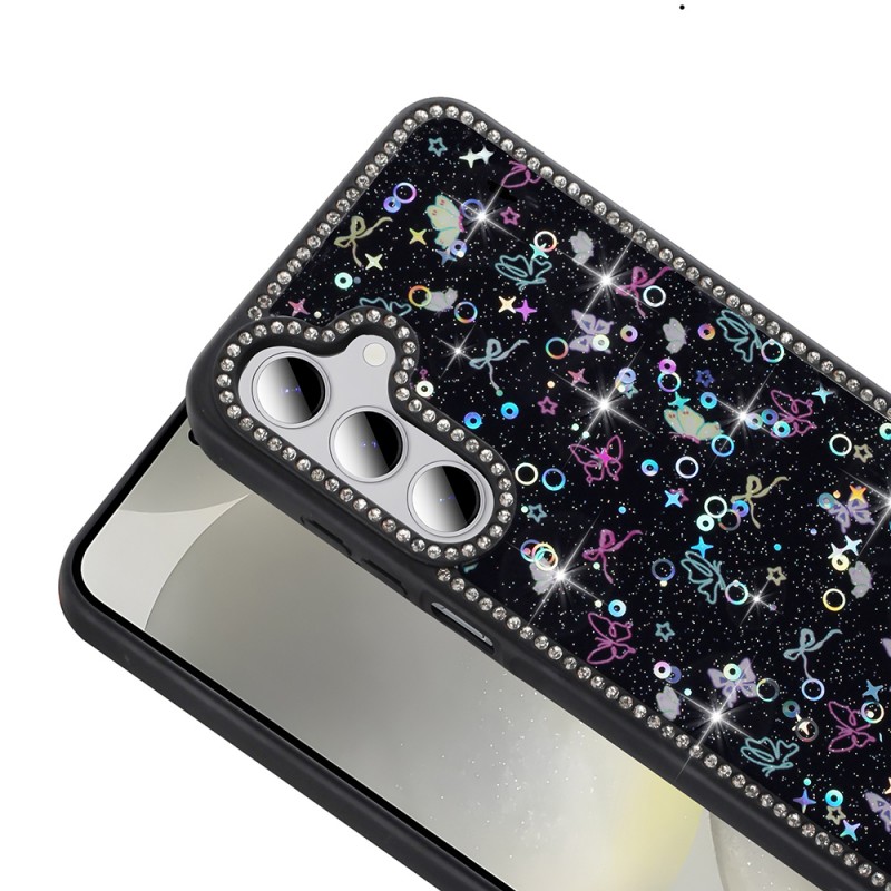 Bal-z Galaxy S24 FE Kılıf Taşlı ve Simli Tasarım Zore Azra Kapak