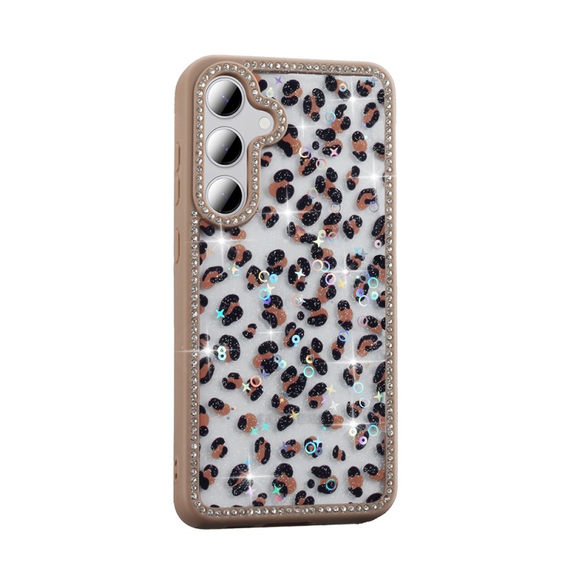 Bal-z Galaxy S24 FE Kılıf Taşlı ve Simli Tasarım Zore Azra Kapak