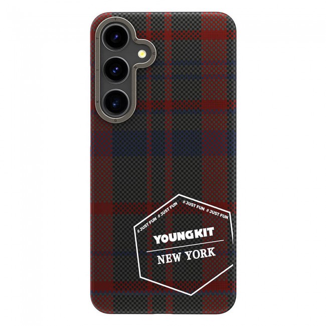 Galaxy S24 Kılıf Ekose Desenli Youngkit Gezhi Serisi Kapak Galaxy S24 Kılıf Ekose Desenli Youngkit Gezhi Serisi Kapak