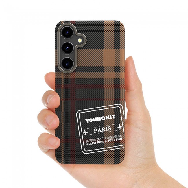 Galaxy S24 Kılıf Ekose Desenli Youngkit Gezhi Serisi Kapak Galaxy S24 Kılıf Ekose Desenli Youngkit Gezhi Serisi Kapak