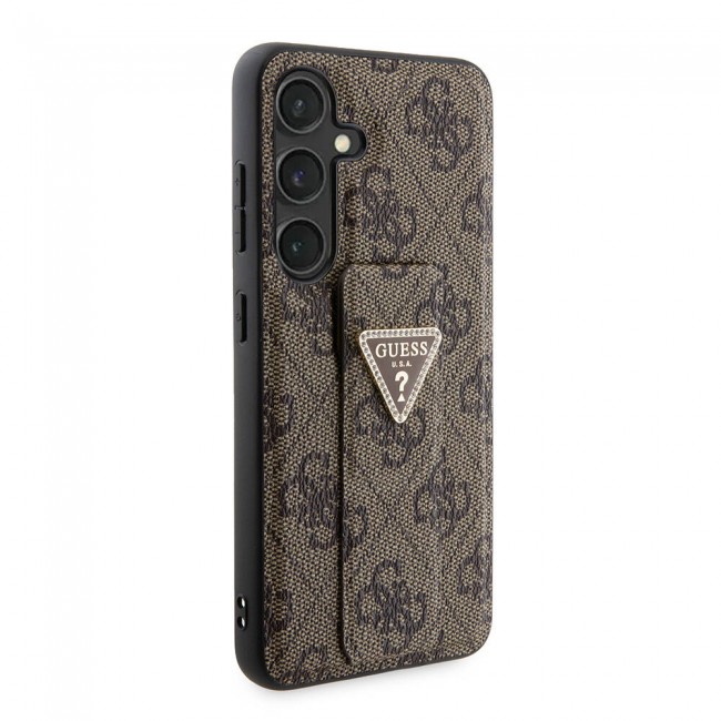 Galaxy S24 Kılıf Guess Orjinal Lisanslı 4G Desenli Üçgen Logolu Standlı Deri Kapak Galaxy S24 Kılıf Guess Orjinal Lisanslı 4G Desenli Üçgen Logolu Standlı Deri Kapak
