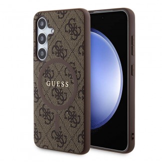 Galaxy S24 Kılıf Guess Orjinal Lisanslı M-safe Şarj Özellikli PU Halkalı 4G Desenli Yazı Logolu Kapak Galaxy S24 Kılıf Guess Orjinal Lisanslı M-safe Şarj Özellikli PU Halkalı 4G Desenli Yazı Logolu Kapak
