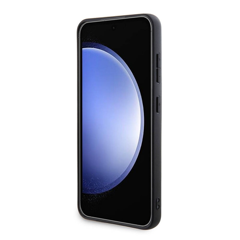 Bal-z Galaxy S24 Kılıf Guess Orjinal Lisanslı PU Üçgen Logo 4G Desenli Kapak