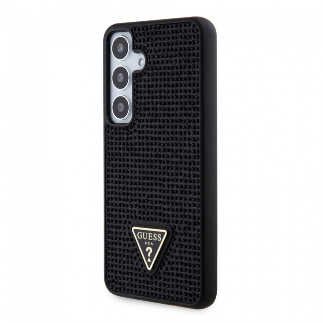 Galaxy S24 Kılıf Guess Orjinal Lisanslı Taşlı Arka Yüzey Üçgen Logolu Kapak Galaxy S24 Kılıf Guess Orjinal Lisanslı Taşlı Arka Yüzey Üçgen Logolu Kapak