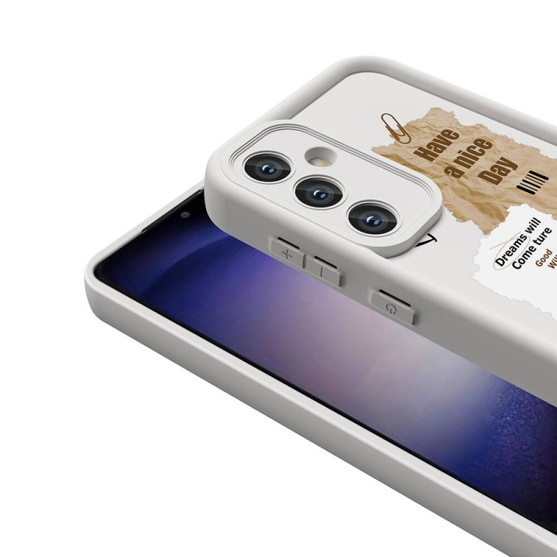 Bal-z Galaxy S24 Kılıf Kamera Korumalı Baskılı Arka Yüzey  Klas Kapak