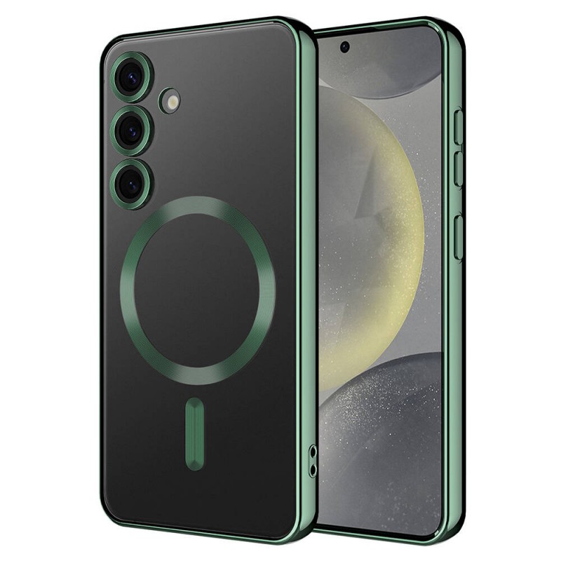 Bal-z Galaxy S24 Kılıf Kamera Korumalı M-safe Wireless Şarj Özellikli  Demre Kapak