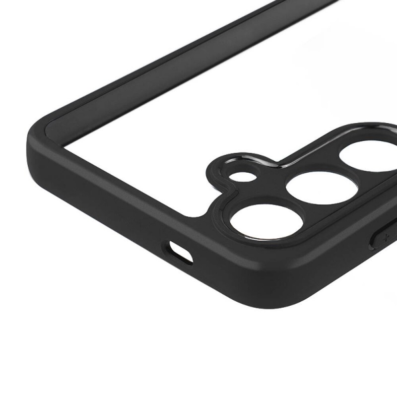 Bal-z Galaxy S24 Kılıf Kamera Korumalı Şeffaf Arka Yüzey  New Roll Kapak