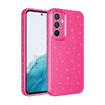 Bal-z Galaxy S24 Kılıf Kamera Korumalı Simli Lüks  Koton Kapak