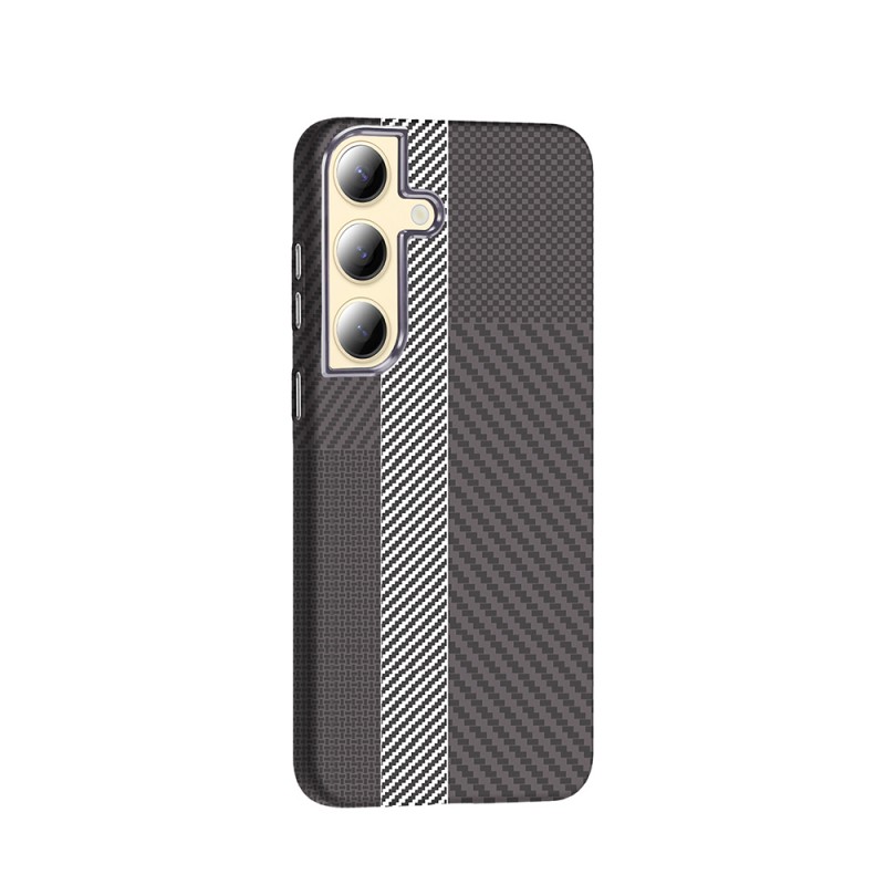 Bal-z Galaxy S24 Kılıf M-safe Şarj Özellikli Karbon Fiber Görünümlü Zore Gros Kapak