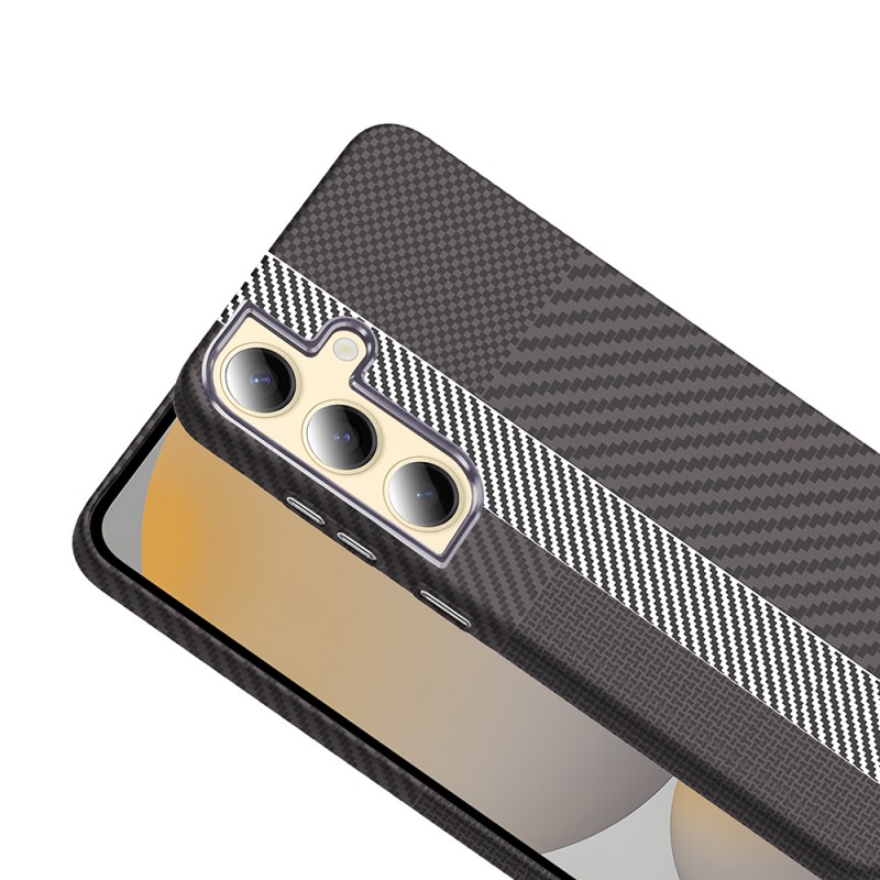 Bal-z Galaxy S24 Kılıf M-safe Şarj Özellikli Karbon Fiber Görünümlü Zore Gros Kapak