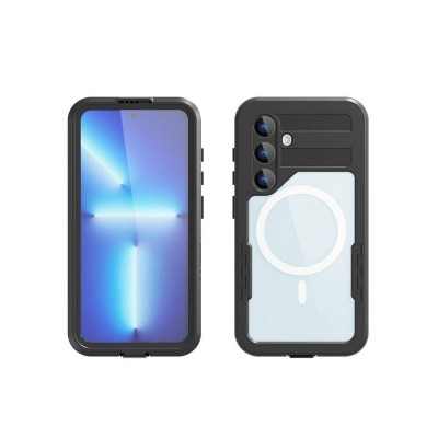 Bal-z Galaxy S24 Kılıf M-safe Şarj Özellikli 1-1 Su Geçirmez Kılıf