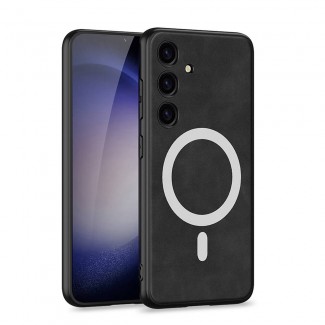 Galaxy S24 Kılıf M-safe Şarj Özellikli Deri Tasarımlı Zore Kıpta Nubuk Kapak Galaxy S24 Kılıf M-safe Şarj Özellikli Deri Tasarımlı Zore Kıpta Nubuk Kapak