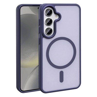 Bal-z Galaxy S24 Kılıf M-safe Şarj Özellikli Mat Arka Yüzey  Sio Kapak