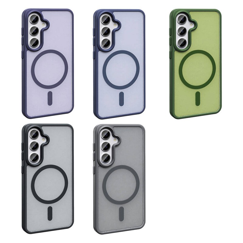 Bal-z Galaxy S24 Kılıf M-safe Şarj Özellikli Mat Arka Yüzey  Sio Kapak