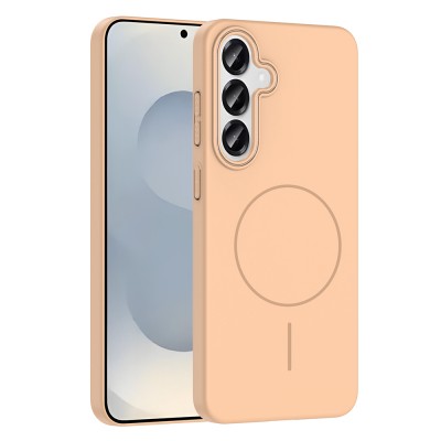 Bal-z Galaxy S24 Kılıf M-safe Şarj Özellikli Zore Ruby Sert Kapak