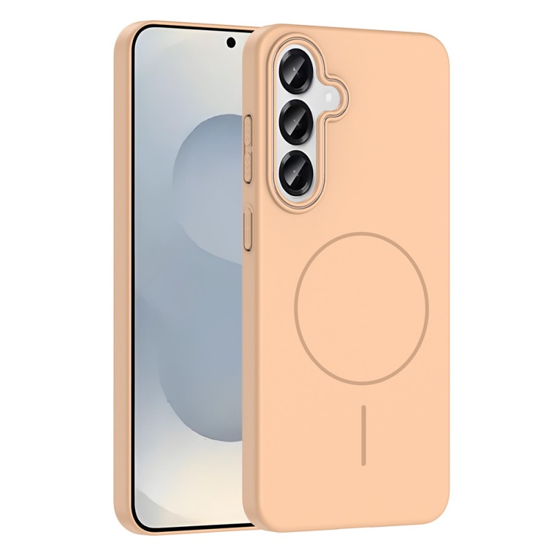 Bal-z Galaxy S24 Kılıf M-safe Şarj Özellikli Zore Ruby Sert Kapak