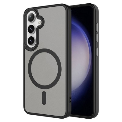 Bal-z Galaxy S24 Kılıf Sert PC Arka Yüzey Wireless Şarj Özellikli  Flet M-safe Kapak