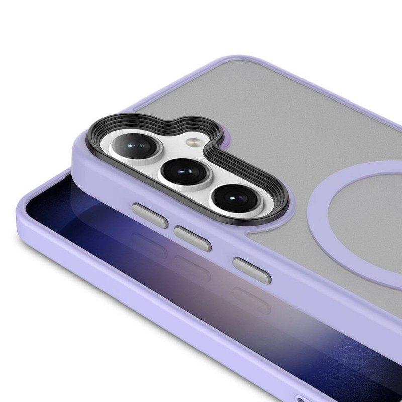 Bal-z Galaxy S24 Kılıf Sert PC Arka Yüzey Wireless Şarj Özellikli  Flet M-safe Kapak