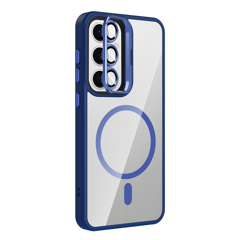 Bal-z Galaxy S24 Kılıf Standlı ve Kamera Lens Hediyeli M-Safe Şarj Özellikli Zore Etro Kapak