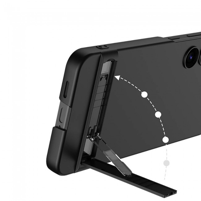 Galaxy S24 Kılıf Zore Kamera Korumalı Dikey Standlı Ays Kapak Galaxy S24 Kılıf Zore Kamera Korumalı Dikey Standlı Ays Kapak