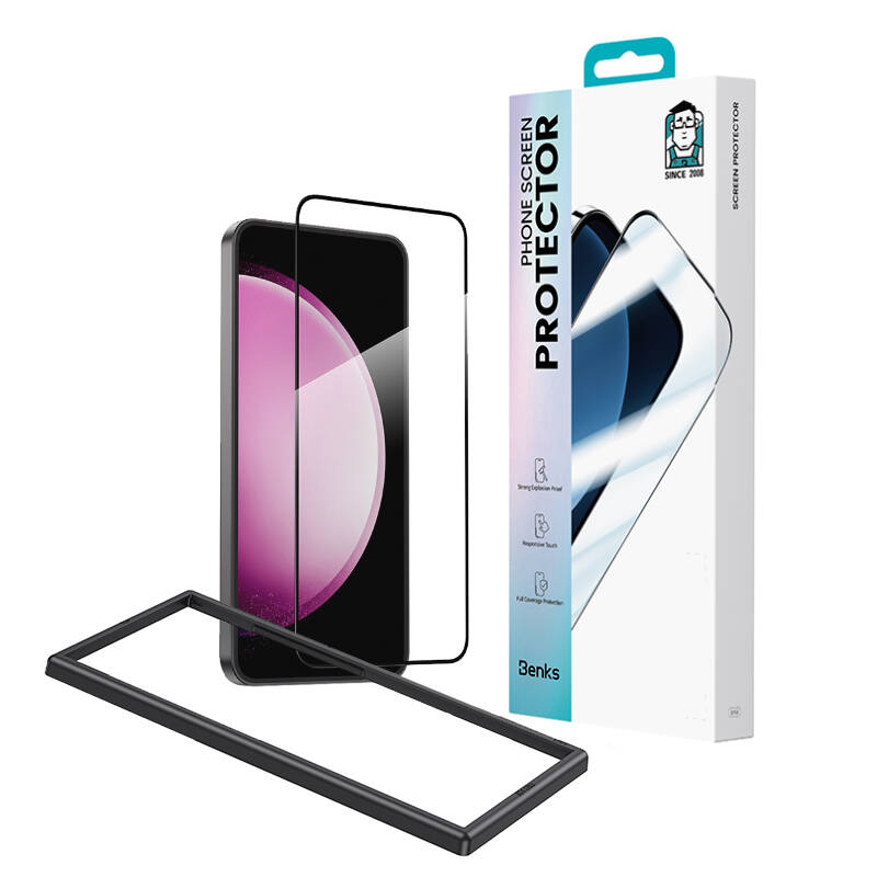 Bal-z Galaxy S24 Plus Benks Ultra Shield 0.3mm Ekran Koruyucu + Kolay Uygulama Aparatlı