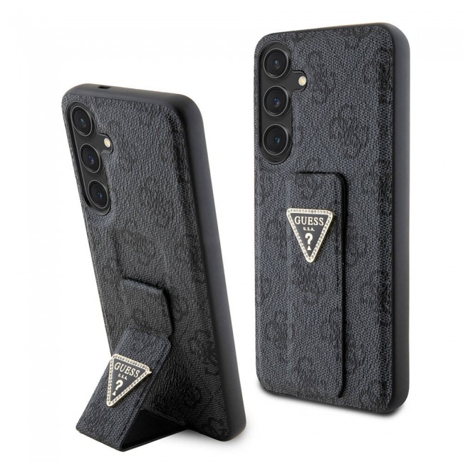 Galaxy S24 Plus Kılıf Guess Orjinal Lisanslı 4G Desenli Üçgen Logolu Standlı Deri Kapak Galaxy S24 Plus Kılıf Guess Orjinal Lisanslı 4G Desenli Üçgen Logolu Standlı Deri Kapak