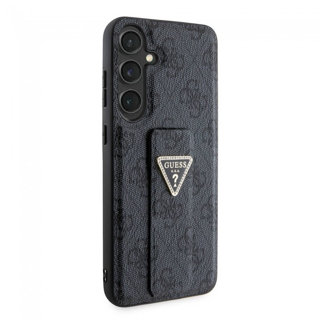 Galaxy S24 Plus Kılıf Guess Orjinal Lisanslı 4G Desenli Üçgen Logolu Standlı Deri Kapak Galaxy S24 Plus Kılıf Guess Orjinal Lisanslı 4G Desenli Üçgen Logolu Standlı Deri Kapak