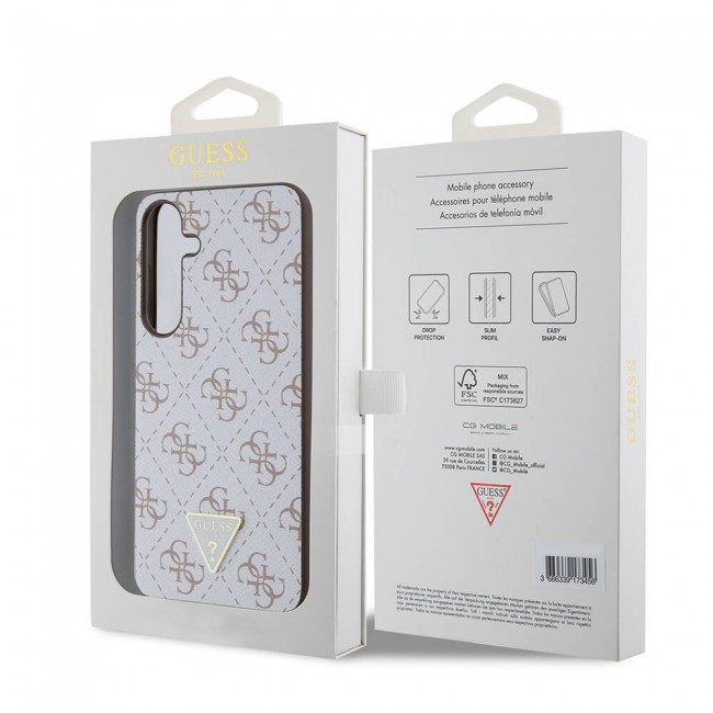 Galaxy S24 Plus Kılıf Guess Orjinal Lisanslı PU Üçgen Logo 4G Desenli Kapak Galaxy S24 Plus Kılıf Guess Orjinal Lisanslı PU Üçgen Logo 4G Desenli Kapak