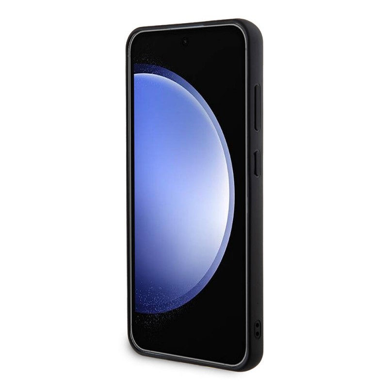 Bal-z Galaxy S24 Plus Kılıf Guess Orjinal Lisanslı Taşlı Arka Yüzey Üçgen Logolu Kapak